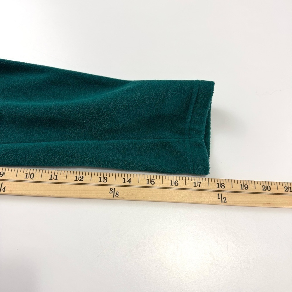 Lands End Women’s S Turquoise Green Full Zip Up Soft Fleece Jacket Sweater Top - Picture 10 of 11